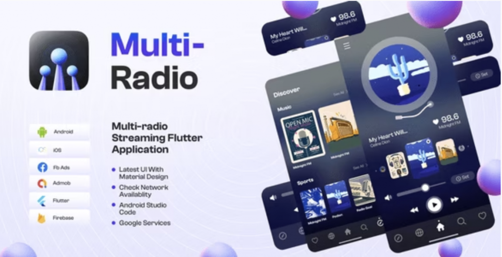 Multi Radio -Flutter Full App