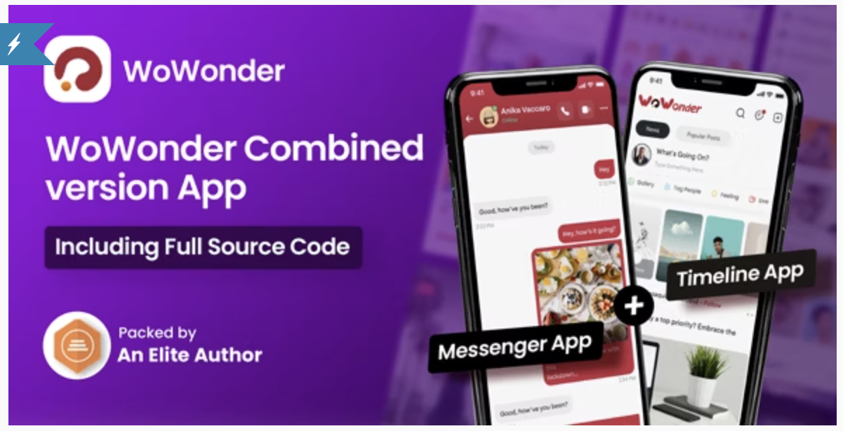 WoWonder Mobile – Ultimate Merge Messenger & Timeline App