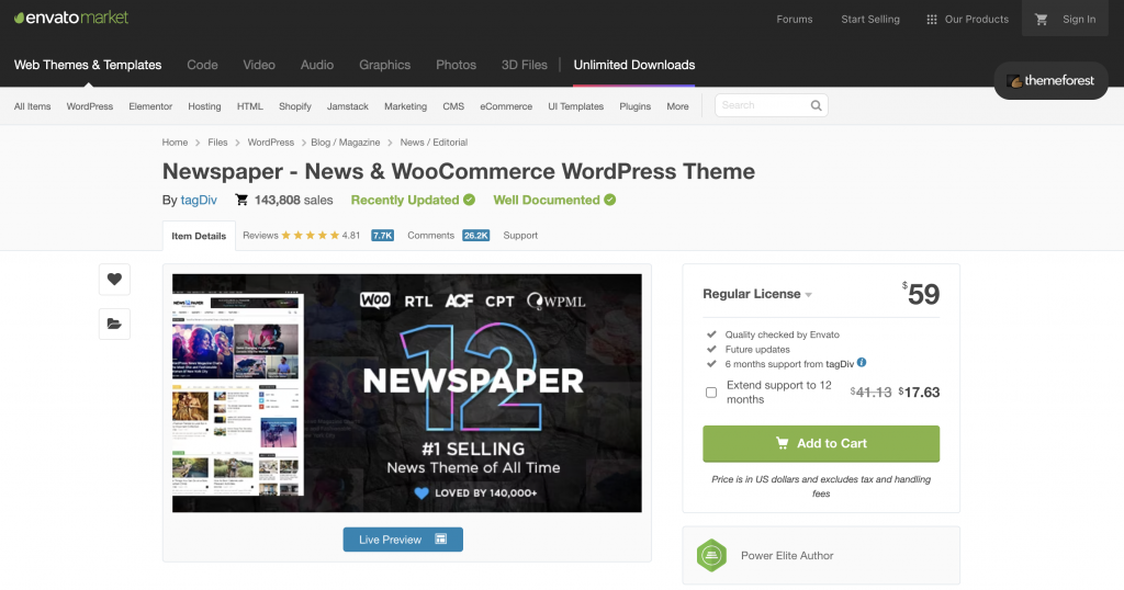 Newspaper - News & WooCommerce WordPress Theme