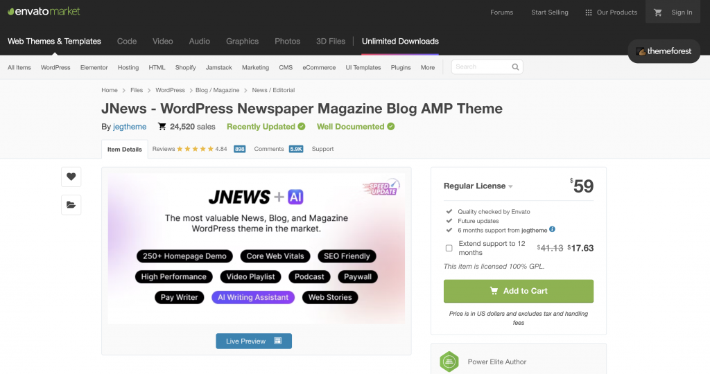 JNews theme codecanyon