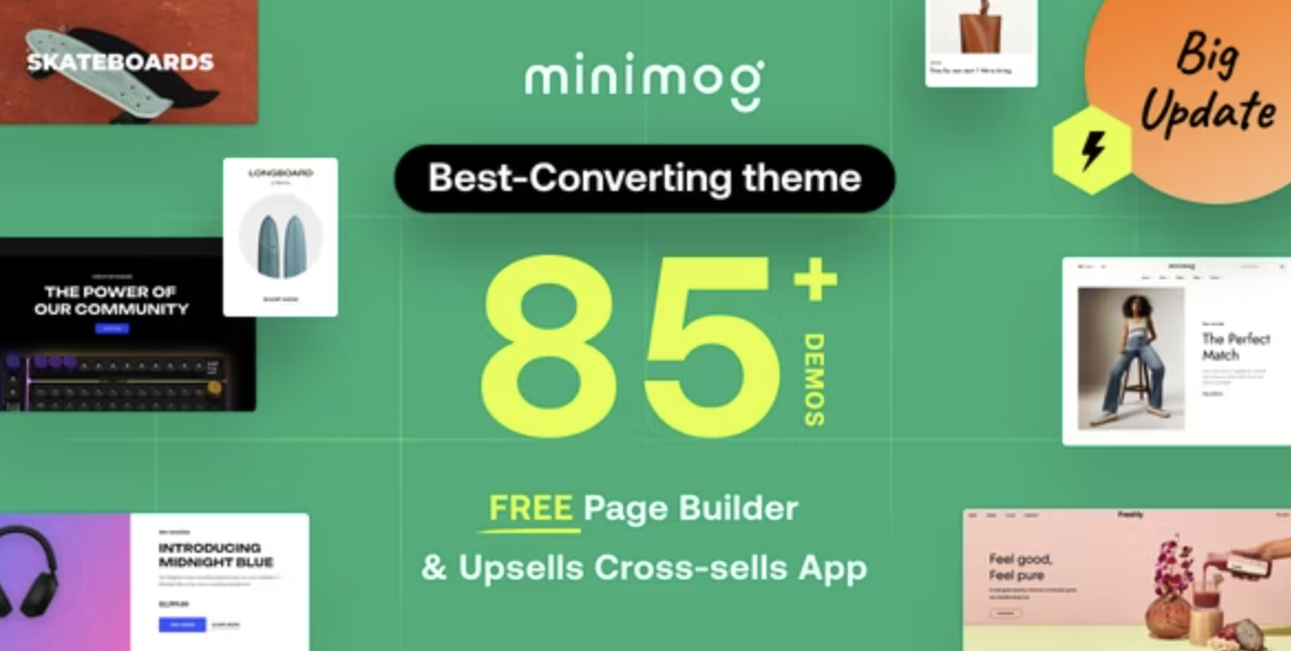 Minimog Template is a nextgen multipurpose Shopify theme 2.0