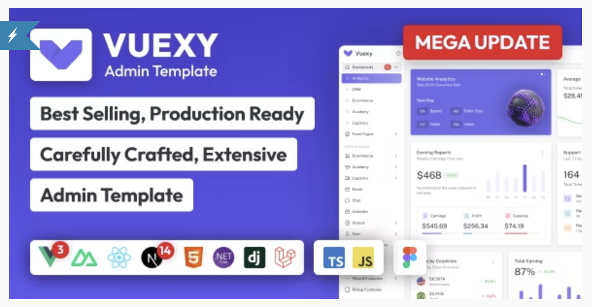 Boost Your Web Projects Using Vuexy Admin Dashboard Template