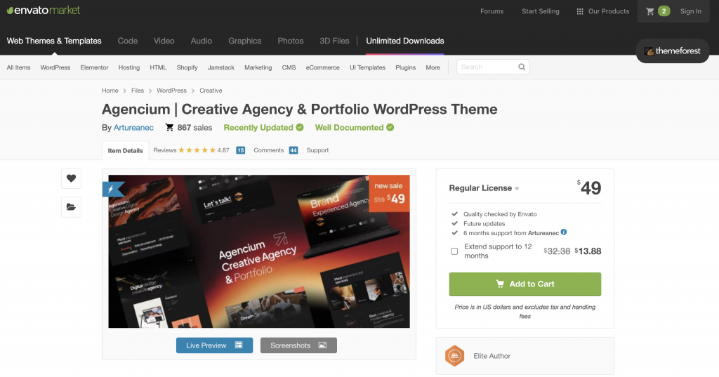 Agencium Theme Themeforest