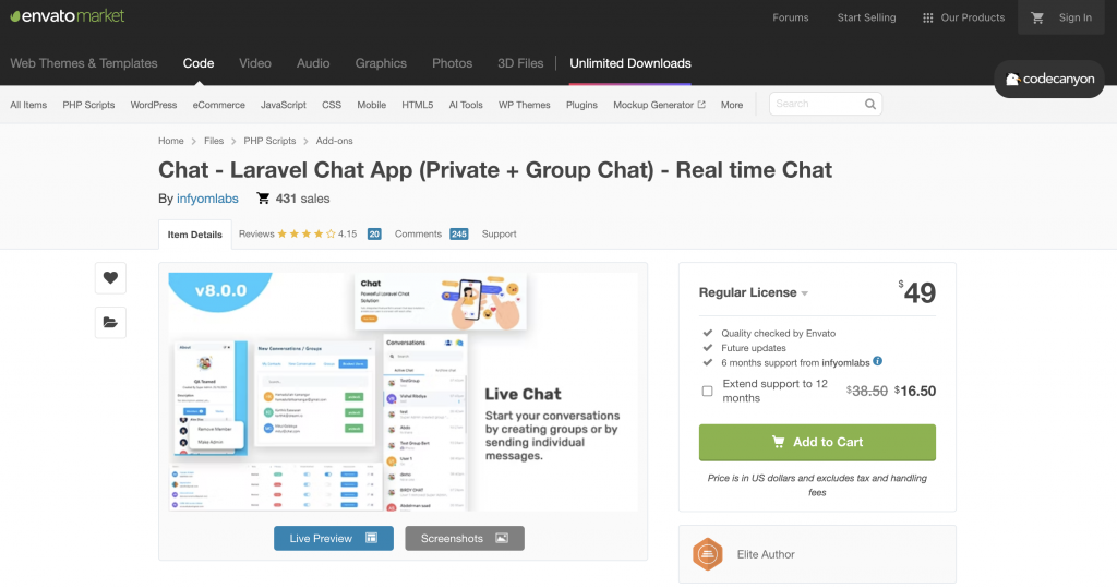 Chat - Laravel Chat App