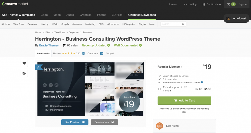 Herrington Business Consulting WordPress Theme