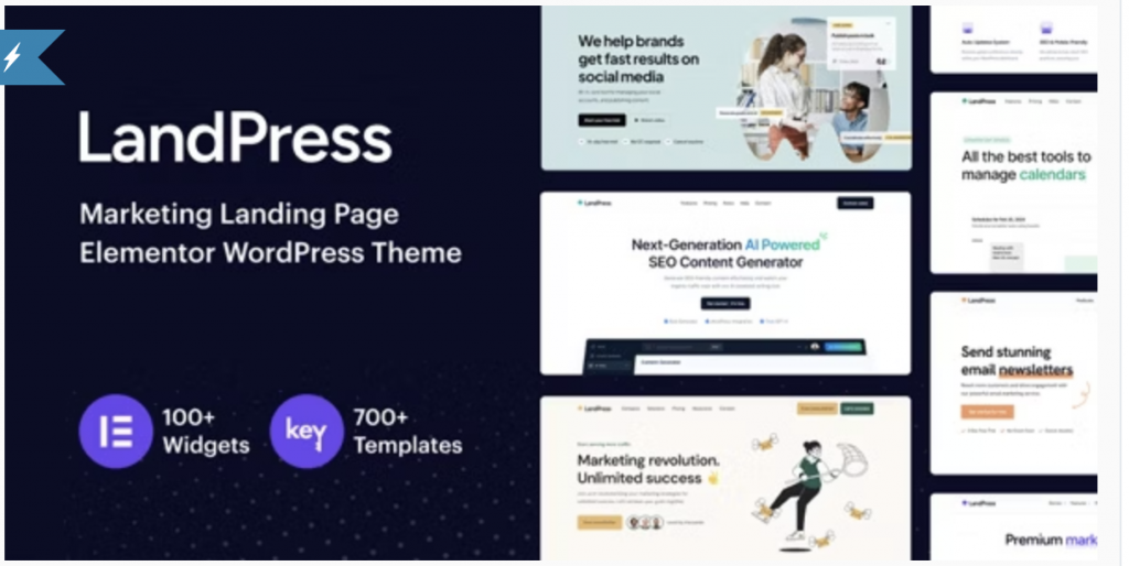 LandPress - Marketing Landing Page Elementor WordPress Theme