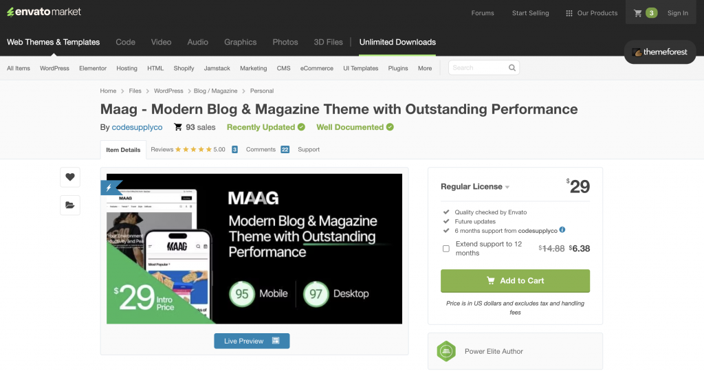 Maag - Modern Blog & Magazine Theme