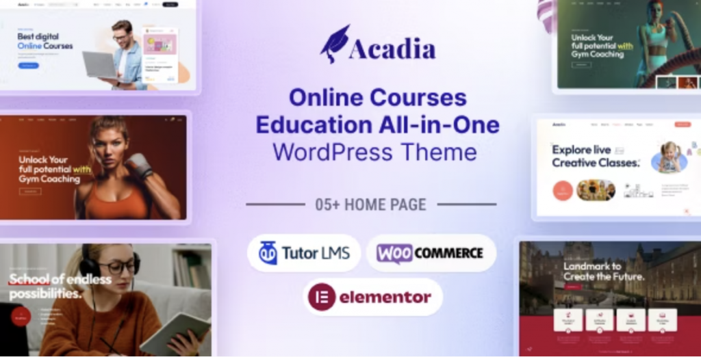 Acadia University & Online Course WordPress Theme