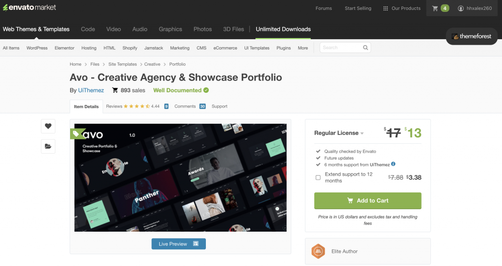 Avo - Creative Agency & Showcase Portfolio