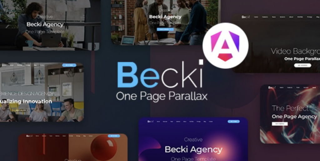 Becki - Creative Parallax One Page Angular Template