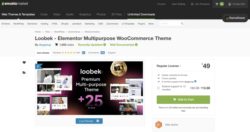 Elementor Multipurpose WooCommerce Theme