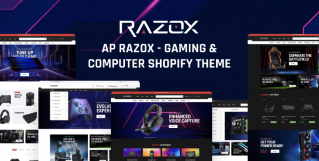 Ap Razox - Gaming & Computer Shopify Theme