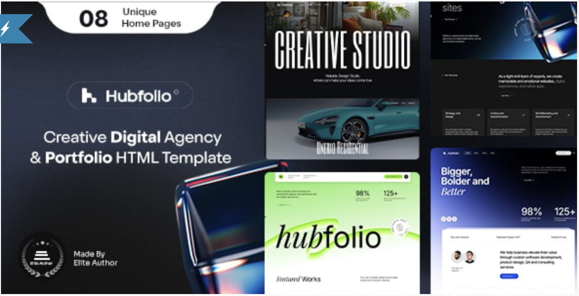 Hubfolio - Digital Agency & Portfolio Template