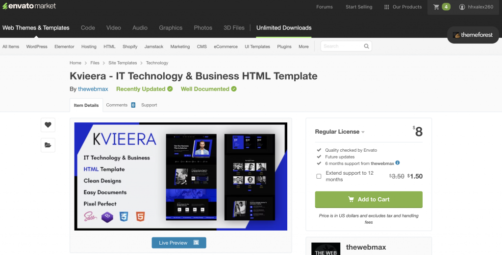 Kvieera - IT Technology & Business HTML Template