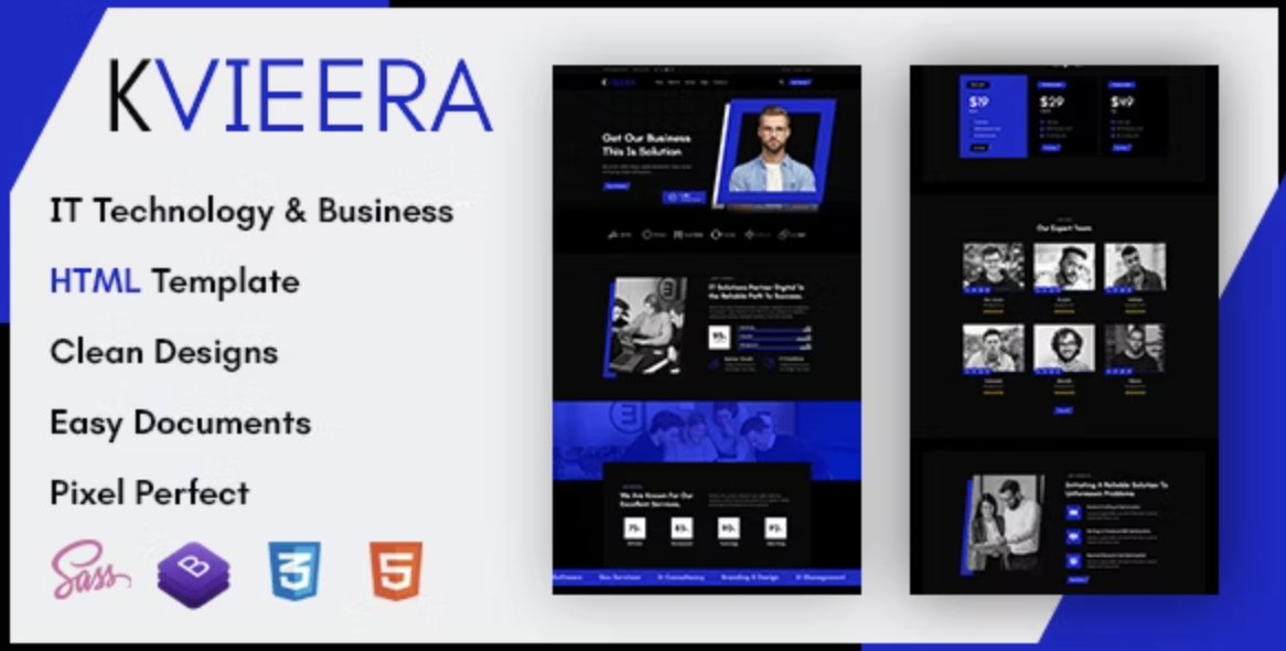 Kvieera - IT Technology & Business HTML Template