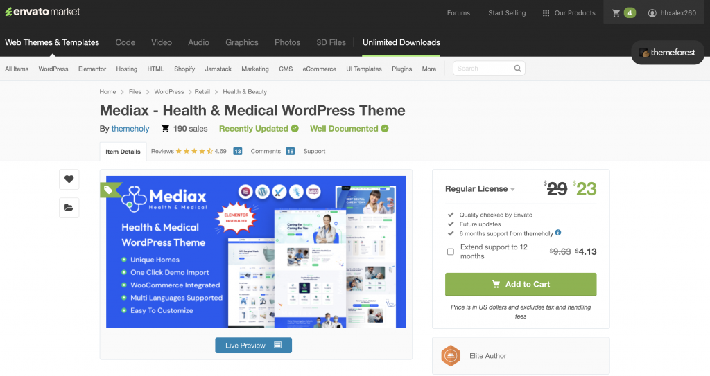 Mediax - Health & Medical WordPress Theme