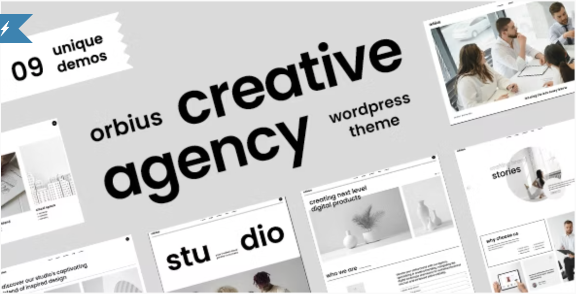 Orbius Creative Agency and Portfolio Theme