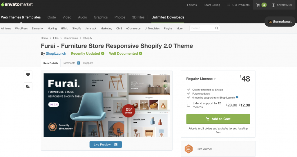 Furai - Furniture Store Responsive Shopify 2.0 Theme