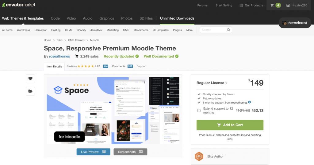 Space - Responsive Premium Moodle Theme