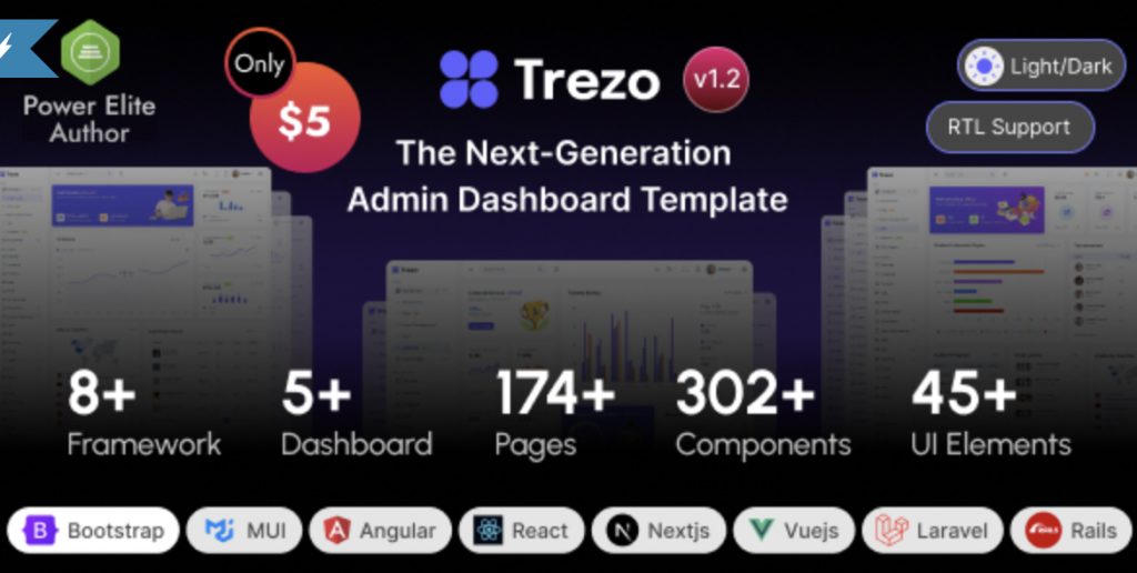 Trezo Admin Dashboard Template