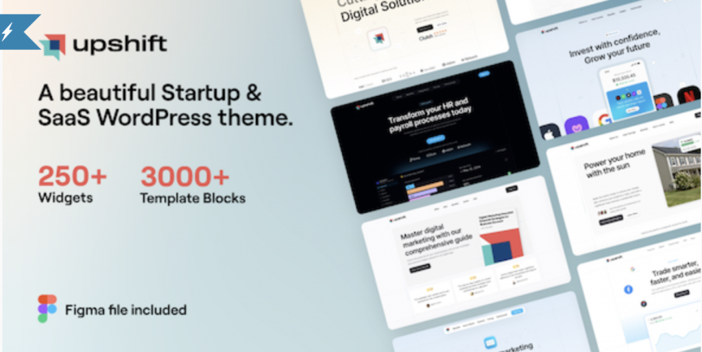 Upshift - Startup & SaaS WordPress Theme