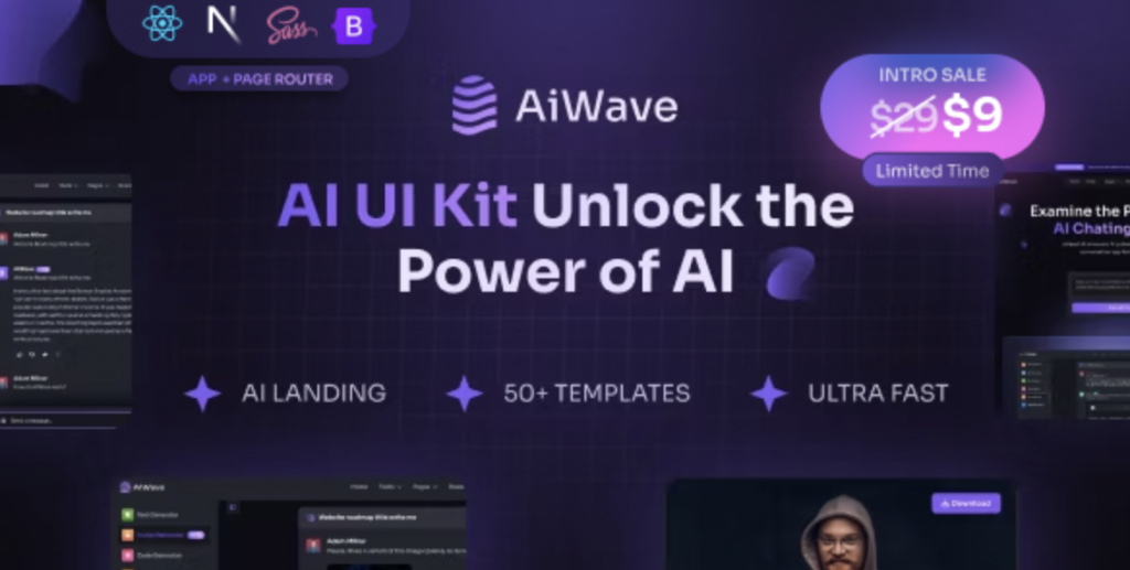 Aiwave Review: Optimizing Your AI SaaS Website with NextJS and React