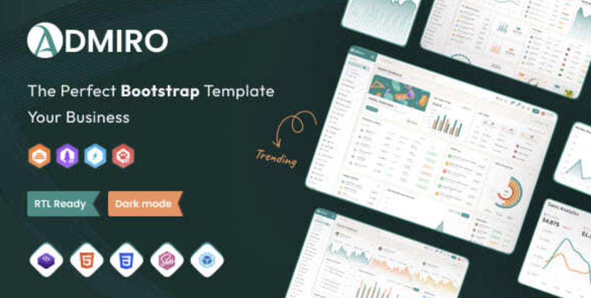 Admiro – Bootstrap Admin Dashboard Template