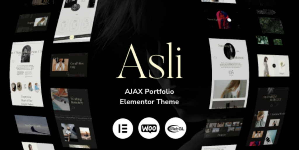 Asli – AJAX Portfolio Elementor WordPress Theme