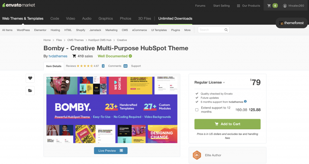 Bomby - Creative Multi-Purpose HubSpot Theme