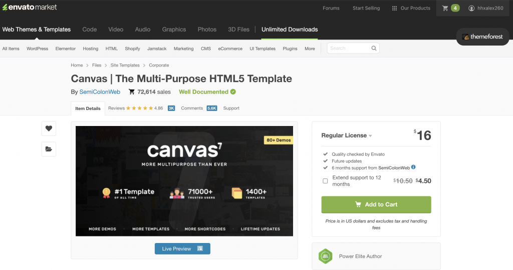 Canvas | The Multi-Purpose HTML5 Template