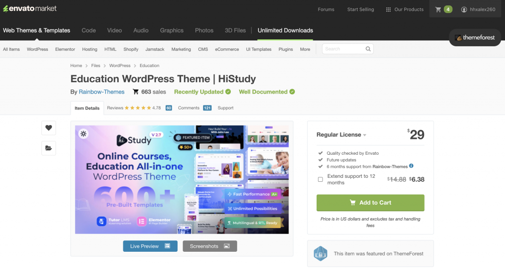 Education WordPress Theme | HiStudy