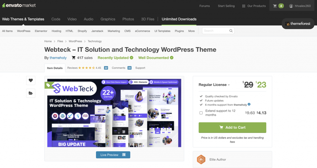 Webteck – IT Solution and Technology WordPress Theme