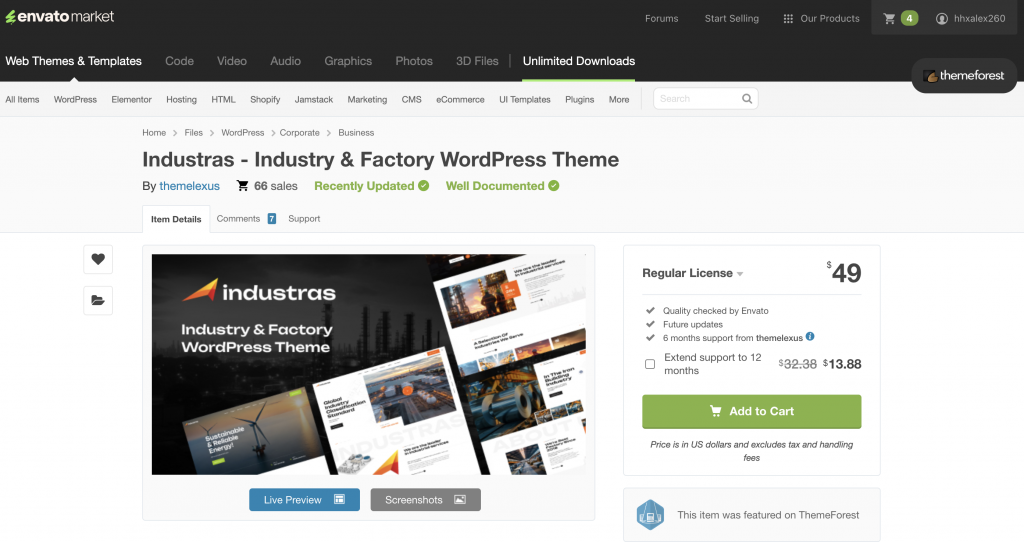 Industras - Industry & Factory WordPress Theme