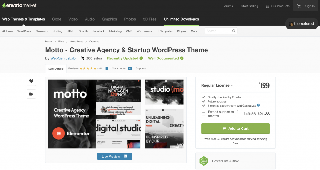 Motto - Creative Agency & Startup WordPress Theme