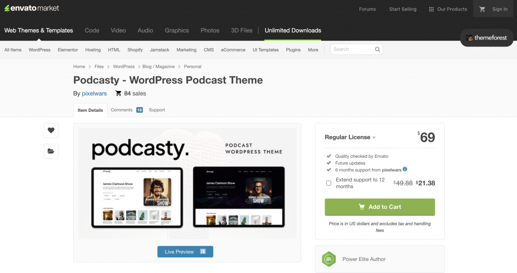 Podcasty - WordPress Podcast Theme