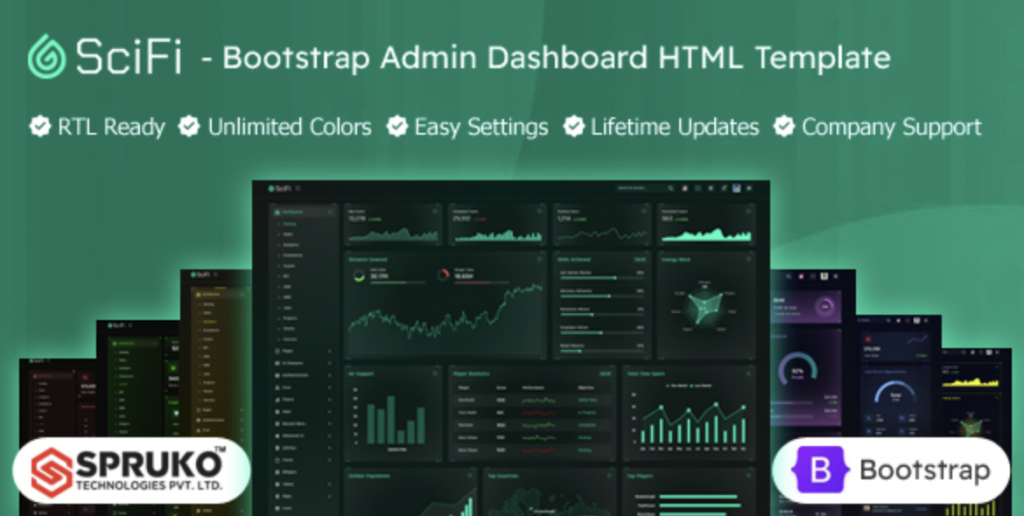 SCIFI Bootstrap HTML Admin Dashboard Template