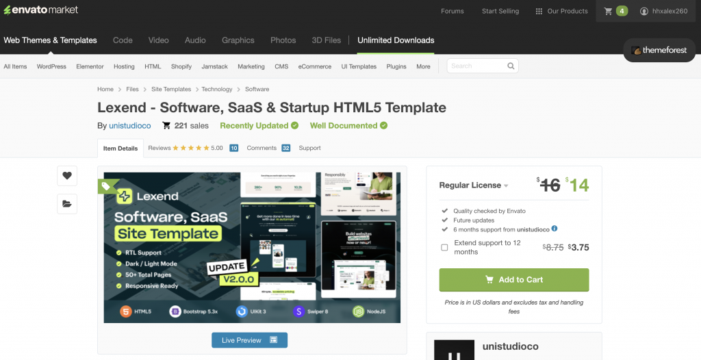 Lexend - Software, SaaS & Startup HTML5 Template