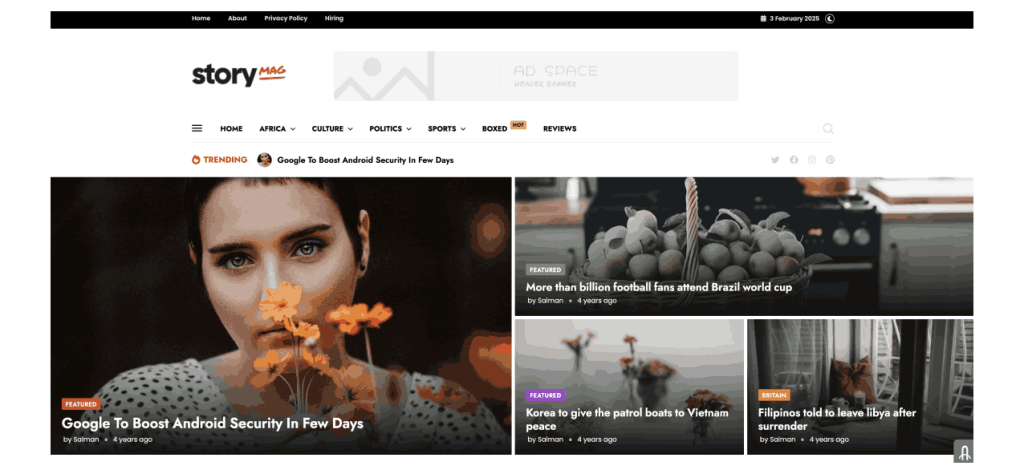 What is Story Mag Blogger Theme